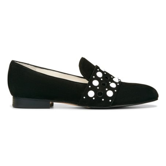 Donald J. Pliner Shoes - Donald Pliner ‘Lin’ Embellished Black & White Loafer